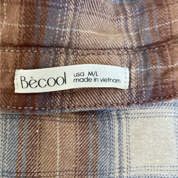BeCool plaid button up - Picture 4 of 5